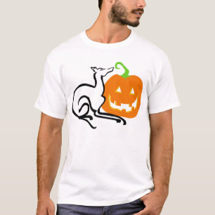 Es ist ein grauer Bereichs-Kürbis-Shirt T-Shirt