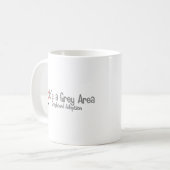 Es ist ein Grauzone-Logo - weit Kaffeetasse (Vorderseite Links)