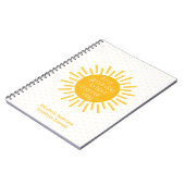Es ist ein "Great Day Sun Gratitude Journal" Notizblock (Linke Seite)