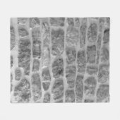 Es ist ein grobes, horizontal gezogenes Mauermuste Fleecedecke (Vorderseite (Horizontal))