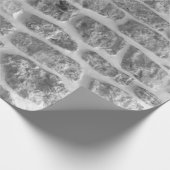 Es ist ein grobes, horizontal gezogenes Mauermuste Geschenkpapier (Ecke)