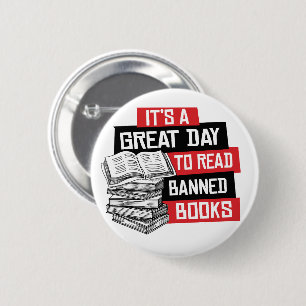 Es ist ein großartiger Tag, um verbotene Bücher zu Button