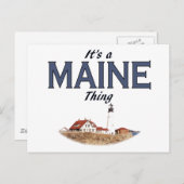 Es ist ein großartiges Ding - Leuchtturm Postkarte (Vorne/Hinten)