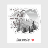 Es ist ein guter Berg Aufkleber (Blatt)