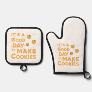 Es ist ein guter Tag, Backwaren zu backen Ofenhandschuh & Topflappen-Set