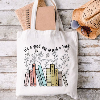 Es ist ein guter Tag, ein Buch zu lesen, Bücher li Tragetasche