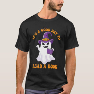 Es ist ein guter Tag, ein Buch zu lesen, in dem ei T-Shirt