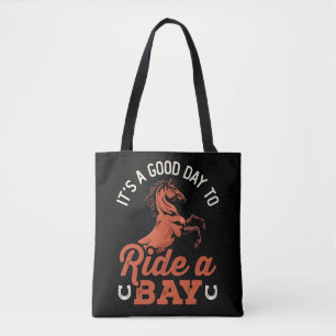 Es ist ein guter Tag, einen Reitsport in der Bucht Tasche