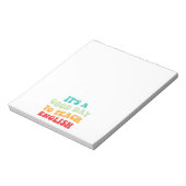 Es ist ein guter Tag, Englisch zu unterrichten Notizblock (Rotiert)