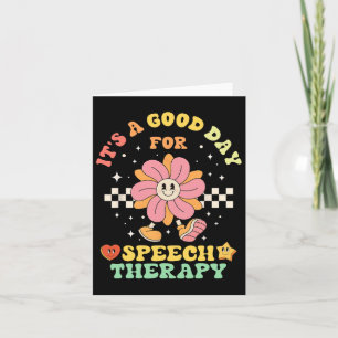 Es ist ein guter Tag für den Speech Therapy Speech Karte