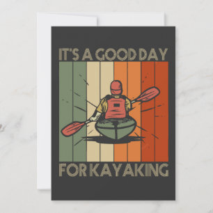 Es ist ein guter Tag für Kayaking Lustig im Freien Einladung