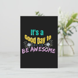 Es ist ein guter Tag Phantastisch zu sein Begleitkarte