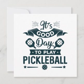 Es ist ein guter Tag, Pickleball zu spielen