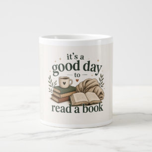 Es ist ein guter Tag, um ein Buch zu lesen Jumbo-Tasse