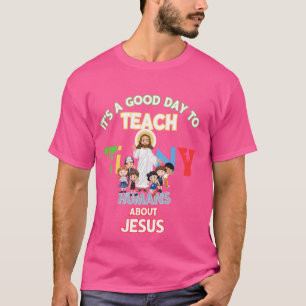 Es ist ein guter Tag, winzige Menschen über Jesus T-Shirt