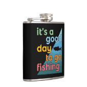 Es ist ein guter Tag zum Angeln Flachmann (Rechts)