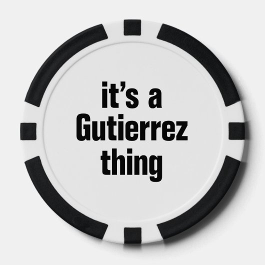 Es ist ein Gutierrez-Ding Pokerchips (Vorderseite)