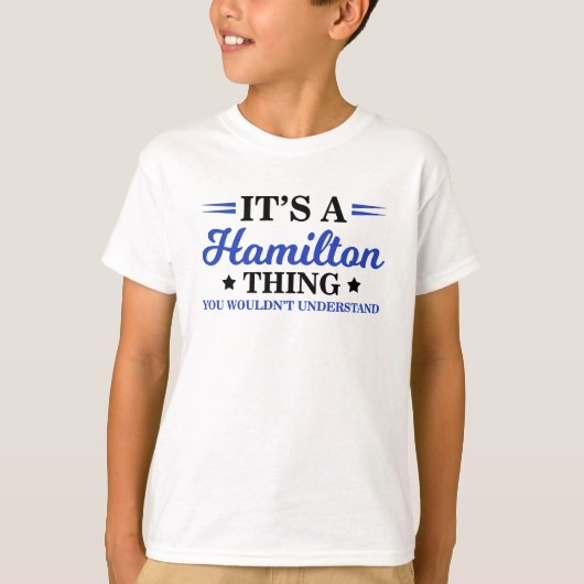 Es ist ein Hamilton-Ding, das man nicht verstehen  T-Shirt (Vorderseite)