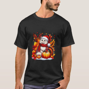 Es ist ein Herbst Yall Katze Blatt Herbst Baum Her T-Shirt