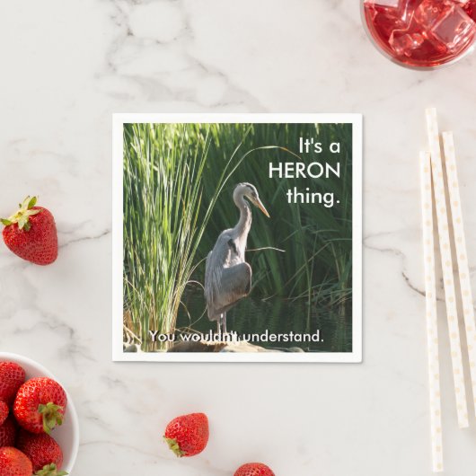 Es ist ein Heron-Ding Serviette (Beispiel)