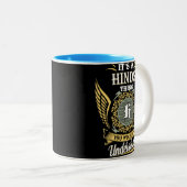 Es ist ein Hinds, das man nicht verstehen konnte Zweifarbige Tasse (VorderseiteRechts)