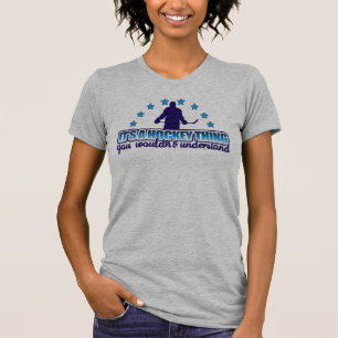 Es ist ein Hockeyspiel mit Back Print T-Shirt