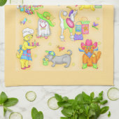 Es ist ein Hund Life Whimsy Funny Hunde Gelb Geschirrtuch (Gefaltet)