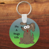 Es ist ein Hundehund, der in Lebensgefahr lebt Schlüsselanhänger (Vorderseite)