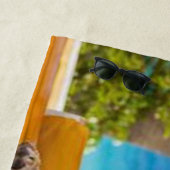 Es ist ein Hundeleben-Leben lustig Strandtuch (Beispiel)