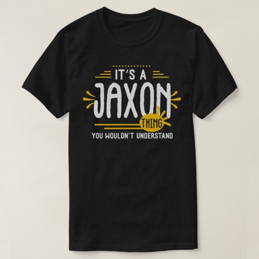 Es ist ein Jaon Thing Funny Men Vorname Personalis T-Shirt (Design vorne)