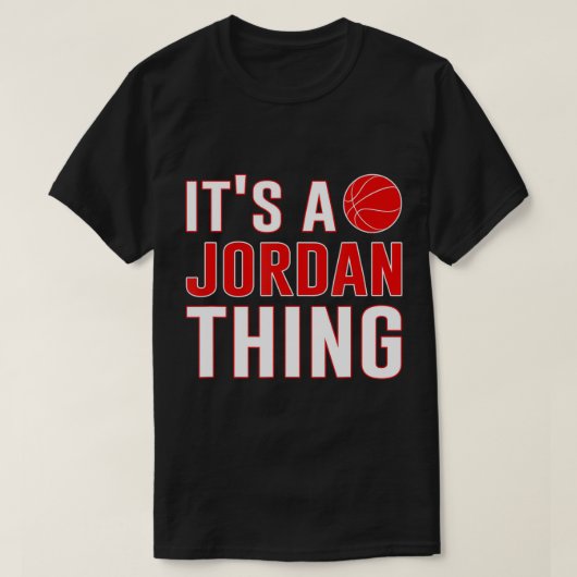 Es ist ein jordanisches Ding Männer Frauen Basketb T-Shirt (Design vorne)