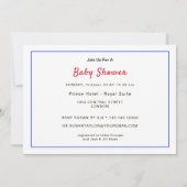 Es ist ein Junge A Royal Prince London Theme Baby Einladung (Rückseite)