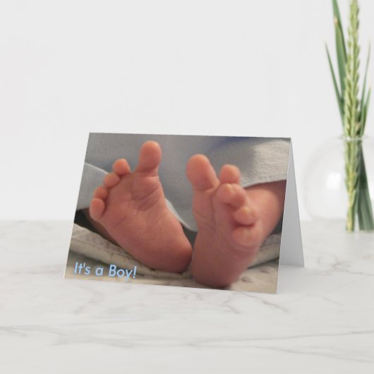 Es ist ein Junge! Ankündigung (Vorderseite)