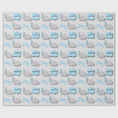 Es ist ein Junge - Baby Elephant Geschenkpapier (Flach)