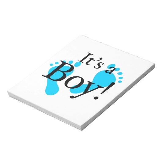 Es ist ein Junge - Baby, Neugeborene, Feier Notizblock (Rotiert)