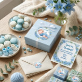 Es ist ein Junge Baby Shower Aufkleber