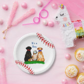 Es ist ein Junge, | Baseball Themed Baby Dusche Pappteller (Party)