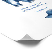 Es ist ein junge blaue Jeans Baby Duschgeschenke T Poster (Ecke)