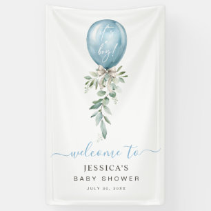 Es ist ein Junge, blaues Ballon-Baby-Shower-Welcom Banner