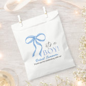 Es ist ein Junge - Blaues Band Geschenktütchen (Ausgeschnitten)