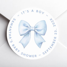 Es ist ein Junge Blaues Schleifen-Baby-Party
