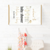 Es ist ein Junge! Blue Baby Shower - Niedlich & Sw Banner (Insitu)