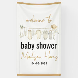 Es ist ein Junge! Blue Baby Shower - Niedlich & Sw Banner