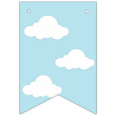 Es ist ein Junge Blue Clouds Teddy Bear Baby Dusch Wimpelkette (Erste Fahne)