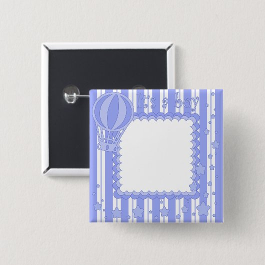 Es ist ein Junge Button (Vorne & Hinten)