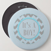 Es ist ein Junge Button (Vorne & Hinten)