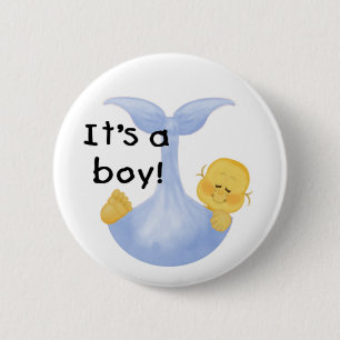 Es ist ein Junge Button
