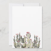 Es ist ein Junge Cactus Peach Baby Shower Einladung (Rückseite)