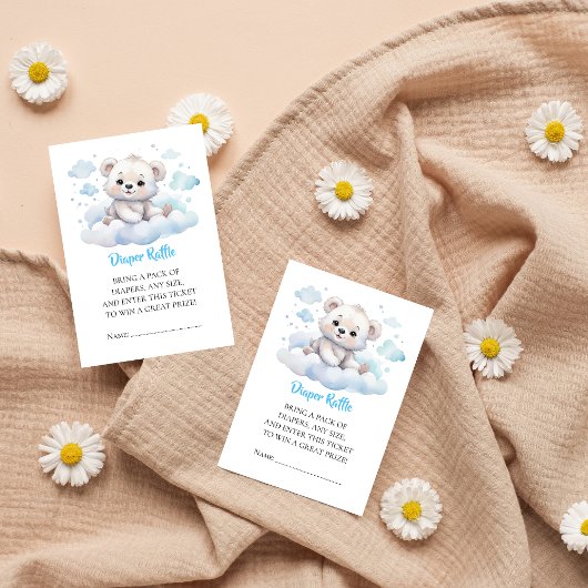 Es ist ein Junge, der frühzeitig auf die Waldbären Begleitkarte