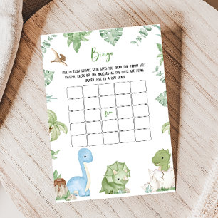 Es ist ein Junge Dinosaurier-Baby-Shower-Bingo-Spi